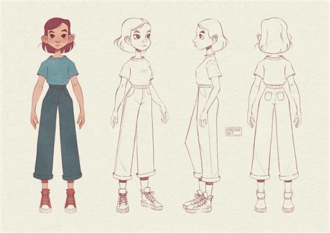 Daria. Character design for my personal brand :: Behance