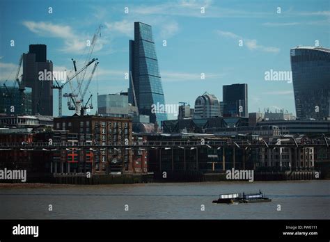 London city's iconic skyline with new skyscrapers which have emerged ...