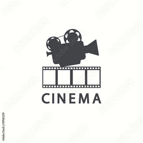 Cinema logo. Vector movie emblem template Stock Vector | Adobe Stock