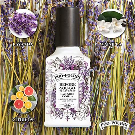 Poo-Pourri Before-You-Go Toilet Spray, Lavender Vanilla, Travel Size 10 mL - Lavender, Vanilla ...