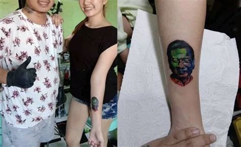 LOOK: Woman Shows Her Love for the President With This Brave Tattoo - When In Manila