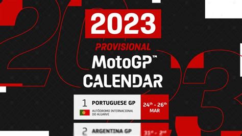 Jonathon Bennett: Motogp 2023 Calendar