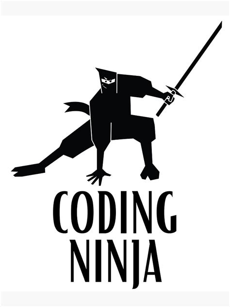 "Coding Ninja" Poster for Sale by TNinjaShirts | Redbubble