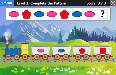 Sequencing and problem-solving - Shape Patterns game! | Topmarks Blog