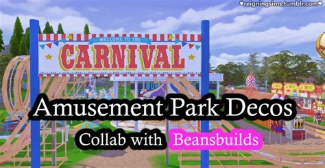 an amusement park with the words carnival on it's front and bottom corner, which reads