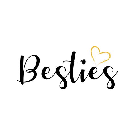 Bestie T shirt design illustration with vector 26260675 Vector Art at ...