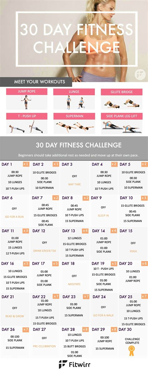 30 Day Fitness Challenge - Transform Your Body in 30 Days