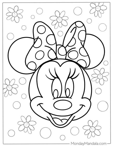 Picture Of Minnie Mouse Face For Colouring - Infoupdate.org