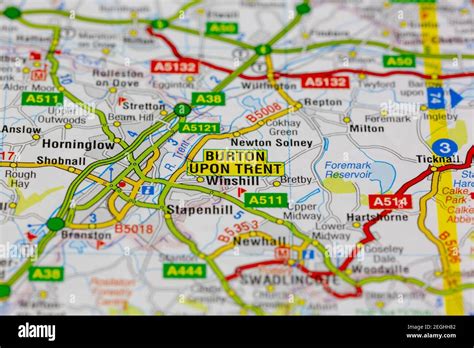 Burton Upon Trent Map - Clemmy Cassandry