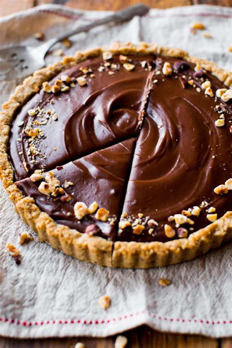 Nutella Tart with Toasted Hazelnut Crust - Sallys Baking Addiction