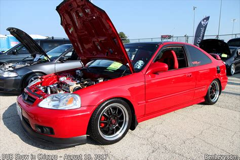 Red Honda Civic coupe - BenLevy.com