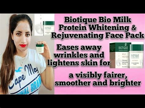 Biotique bio milk protein face pack review in telugu | whitening & smooth skin face pack ...