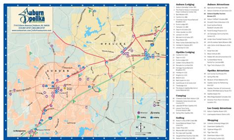 Auburn and Opelika City Map - Auburn Alabama • mappery