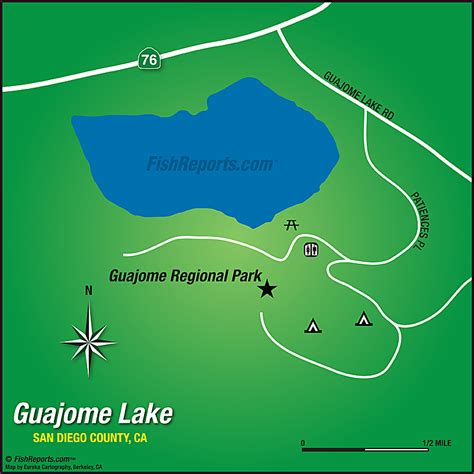 Guajome Lake - Fish Reports & Map