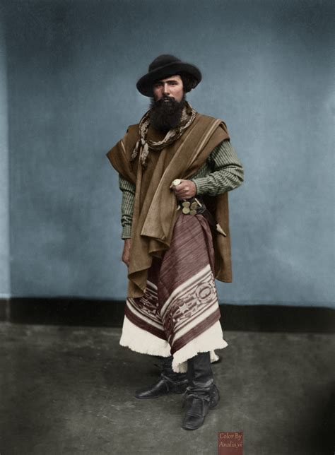 "Gaucho of the Argentine Republic", 1868 [LOC]. : r/Colorization