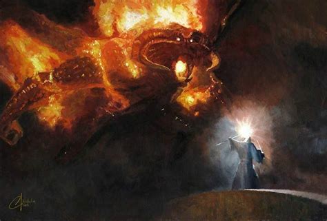 Pin by ArchivoTolkien on Gandalf vs Balrog | Lord of the rings tattoo ...