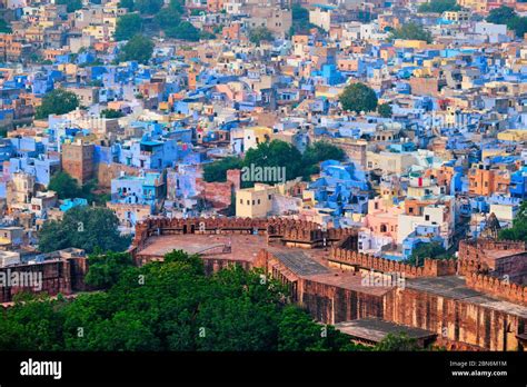 Aerial view of Jodhpur Blue City. Jodphur, Rajasthan, India Stock Photo - Alamy