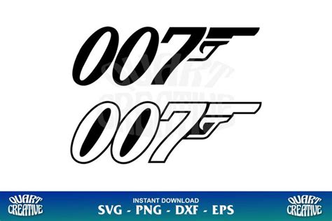 007 Logo SVG James Bond SVG | James bond, Svg, Bond