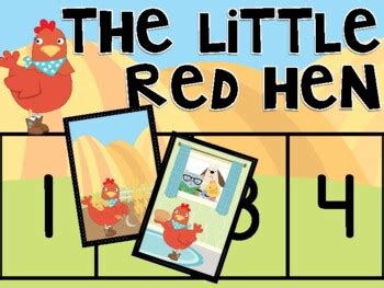 The Little Red Hen Sequencing by Andrea McKinney | TpT