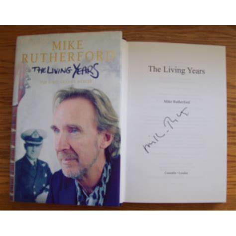 Mike Rutherford GENESIS Signed THE LIVING YEARS Hardback Book 26823