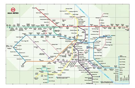 Delhi Metro Map & List Of Delhi Metro Stations. - Infoandopinion