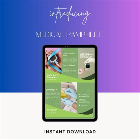 Medical Pamphlet Template Printable PDF & Word [Editable] – Template1Minute