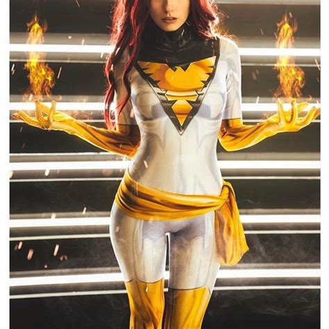 White and Green Dark Phoenix Cosplay Costume X-men Phoenix - Etsy