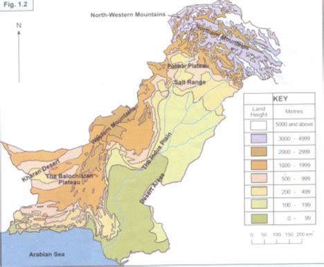 Pakistan Elevation Map