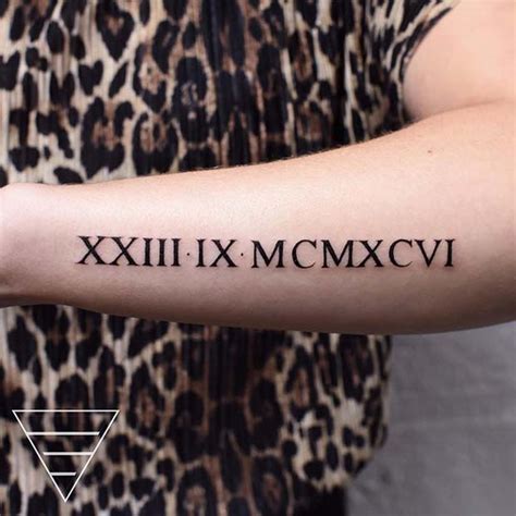 23 Roman Numeral Tattoo Ideas That Are Simple Yet Cool | Page 2 of 2 | StayGlam