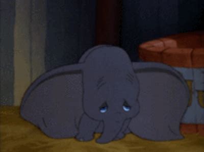 Dumbo The Elephant Sad