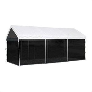 ShelterLogic 25777 | 10x20 Canopy Screen Kit for 1-3/8" and 2" Frame (Black Cover)