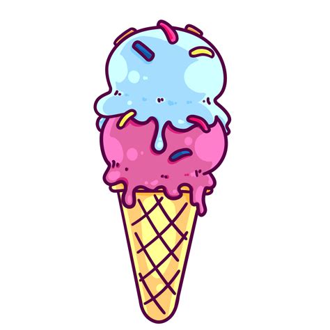 Ice cream Illustration Colorful Cartoon 23636520 PNG