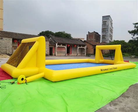 2016 Inflatable Soap Soccer football Field soccer arena football pitch-in Inflatable Bouncers ...