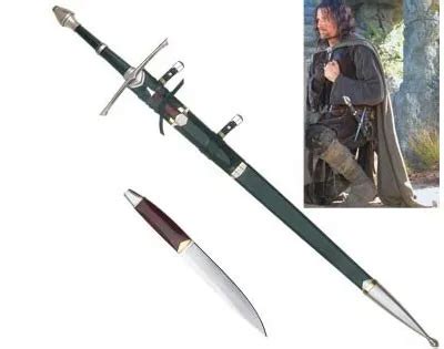 S4326 LORD OF THE RINGS GUARDIAN ARAGORN STRIDER'S RANGER SWORD W/ SCABBARD 52"-in Toy Swords ...