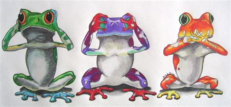 frogs art | Art: Frogs Drawn in color pencil | Frog drawing, Drawings