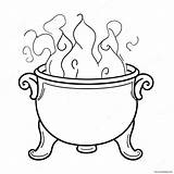 Cauldron Coloring Page 37063 29343 sketch template
