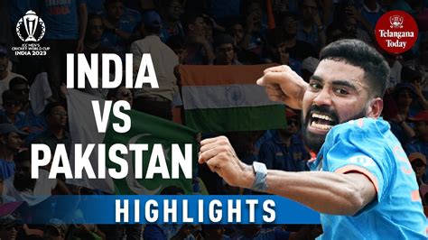 ICC World Cup 2023: India vs Pakistan Highlights | PAK 75/2 (14 Overs) | #WorldCup2023 - YouTube