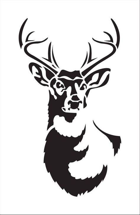 Hirsch. Hirschschablone. Zeichnung von Hirschen. Hirschkopf - Etsy | Animal stencil art, Deer ...