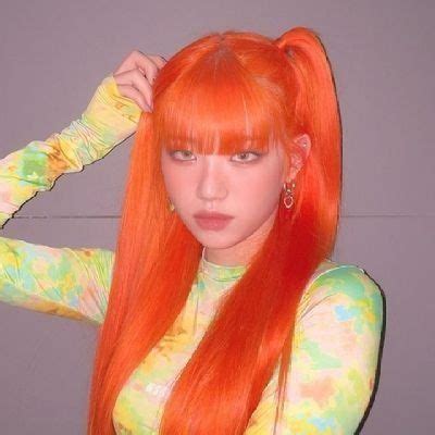 chanbaekin amı var (@estrmawberry) | Orange hair, Dyed hair, Aesthetic hair