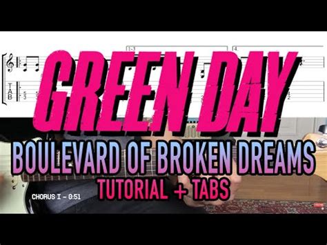 Boulevard of Broken Dreams - Green Day (Easy/Beginner Lesson + Tab) w ...