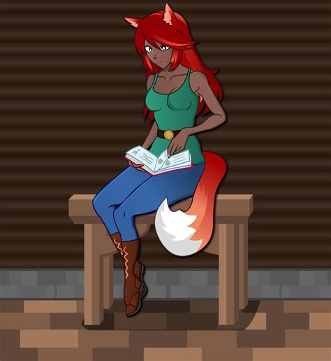 Zoologist NPC Sitting | Terraria | Terrarium, Terraria memes, Furry art