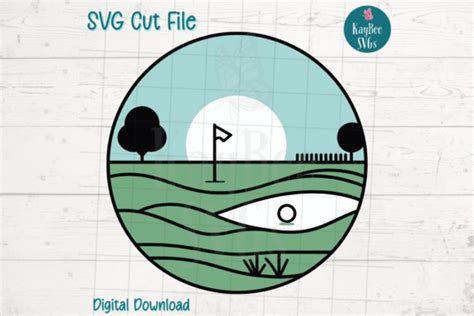 Golf Course SVG Cut File Graphic by kaybeesvgs · Creative Fabrica