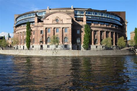 Swedish Parliament, Stockholm Stock Image - Image of swedish ...