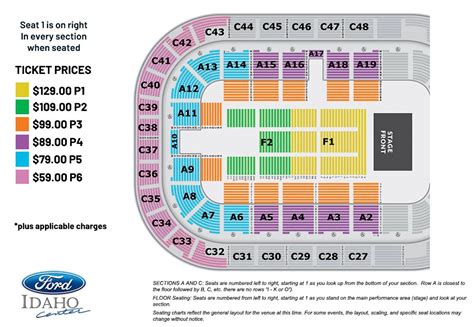 Seating Charts | Ford Idaho Center