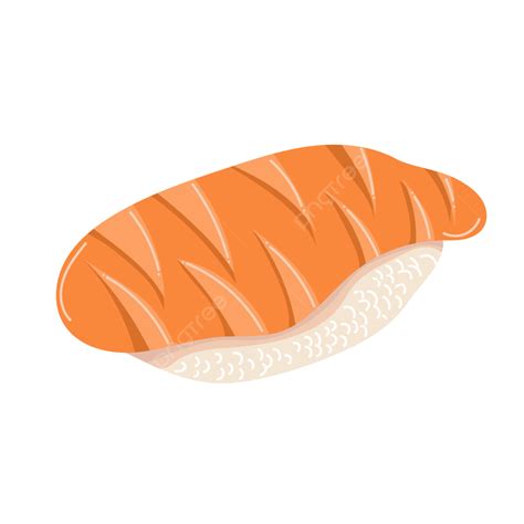Salmon Sushi Vector, Salmon Sushi, Sushi, Food Vector PNG and Vector with Transparent Background ...
