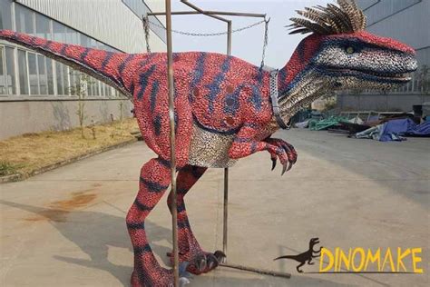 The New Material Blue Velociraptor Costume - Dinomake