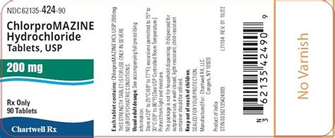 Chlorpromazine Tablets: Package Insert - Drugs.com