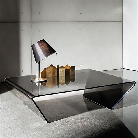 Rubino Curved Glass Coffee Table - Klarity - Glass Furniture