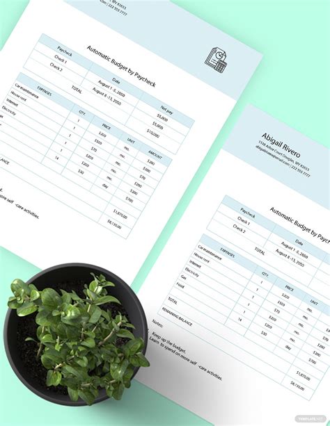 Paycheck Template Excel