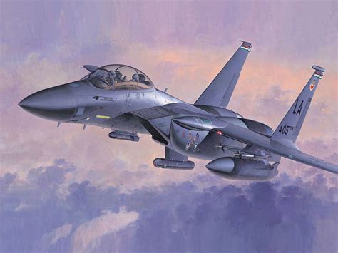 F-15E Strike Eagle (Koike Shigeo) | Aviation art, Aircraft art ...